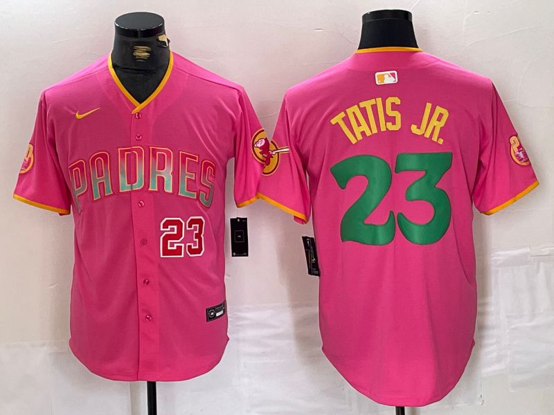 Men San Diego Padres #23 Tatis jr Pink Jointly 2024 Nike MLB Jersey style 5->san diego padres->MLB Jersey